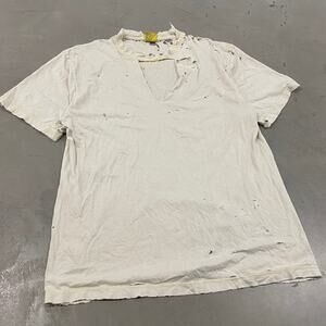 Thrashed 90s archival white t-shirt